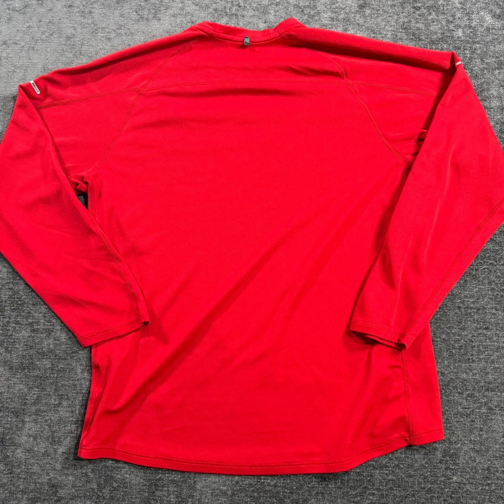 Nike Dri-FIT Mens Large Red Long Sleeve Training Running Shirt Performance Top - Picture 2 of 16